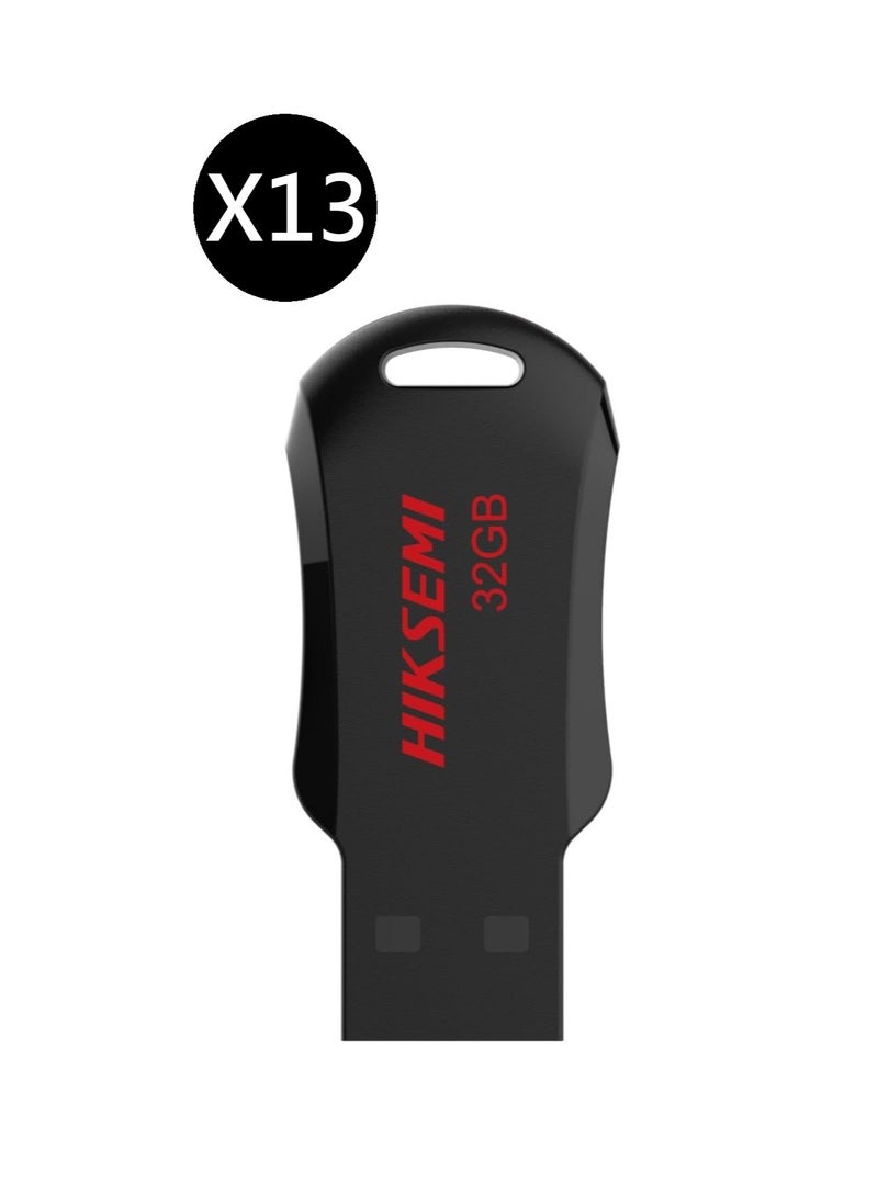 HIKSEMI Bundle Of 13 32GB USB 2.0 Flash Drive, Black | HS-USB-M200R 32G RNB