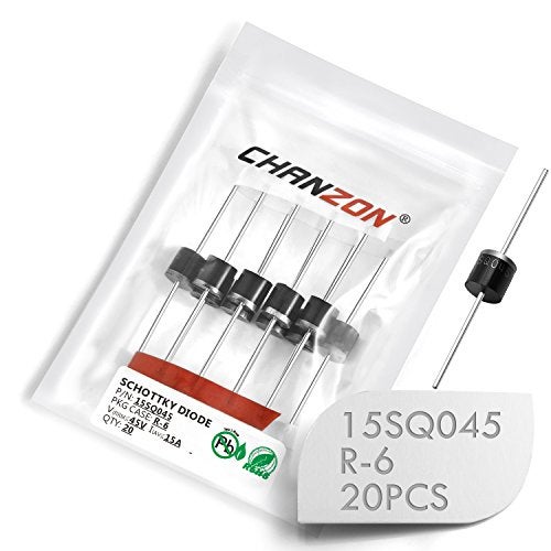 Chanzon 15SQ045 Schottky Diodes 15A 45V R-6 Axial 15 Amp 45 Volt for Solar Cell Panel (Pack of 20 Pieces) - Image 4
