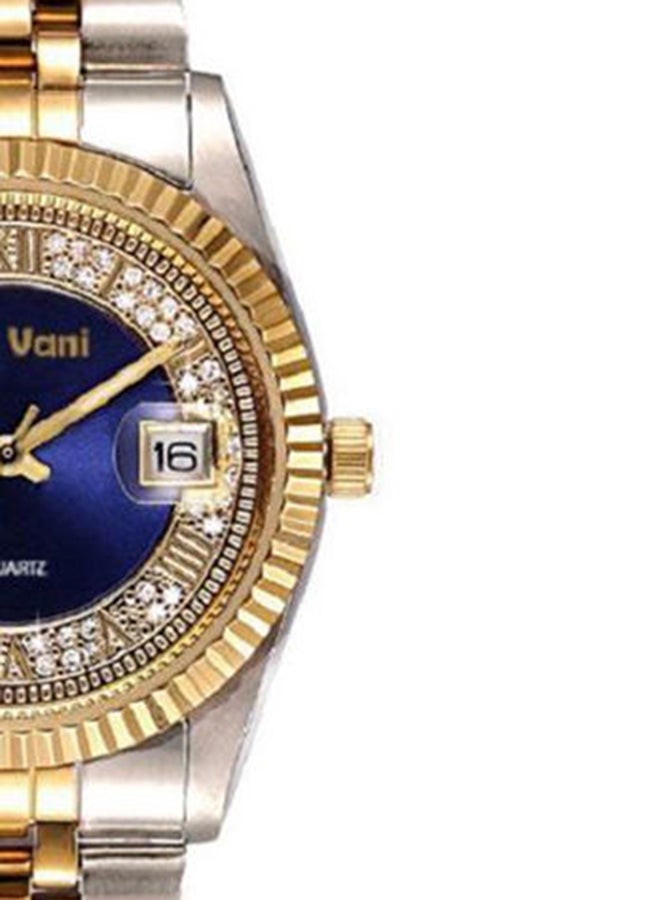 De Vani Water Resistant Stainless Steel Analog Quartz Watch D3011 - Image 5