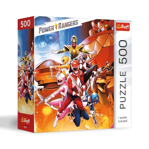 Trefl Power Rangers Undefeated Power Rangers 500 Piece Jigsaw Puzzle 189 x 134 DIY Puzzle Creative Fun Classic Puzzle for Adults and Children from 10 Years Old - Image 1