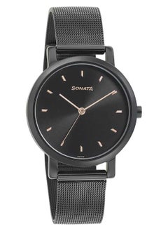 Sonata Women's Analog Round Shape Stainless Steel Wrist Watch 8164NM02 - 42.5 Mm  - Image 1