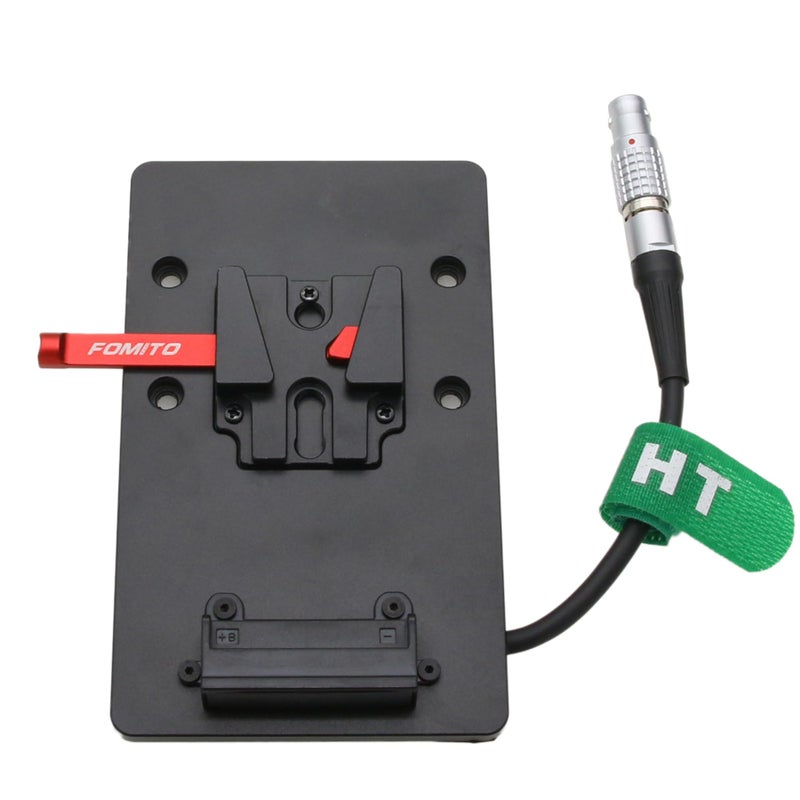 HangTon VMount VLock Battery Plate Power Supply for DJI Ronin 4D Camera 6 Pin Female Connector 10cm - Image 2