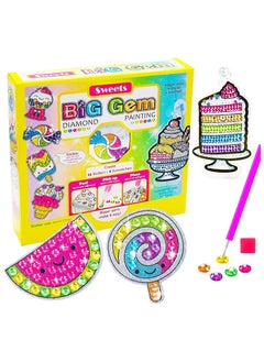 Generic Diamond Painting Kit for Kids, Includes 12 Sweet Stickers and 2 Suncatchers, Creative Art Set for Ages 4-12, Fun Craft Activity for Girls and Boys  - Image 1