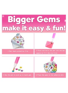 Generic Diamond Painting Kit for Kids, Includes 12 Sweet Stickers and 2 Suncatchers, Creative Art Set for Ages 4-12, Fun Craft Activity for Girls and Boys  - Image 5