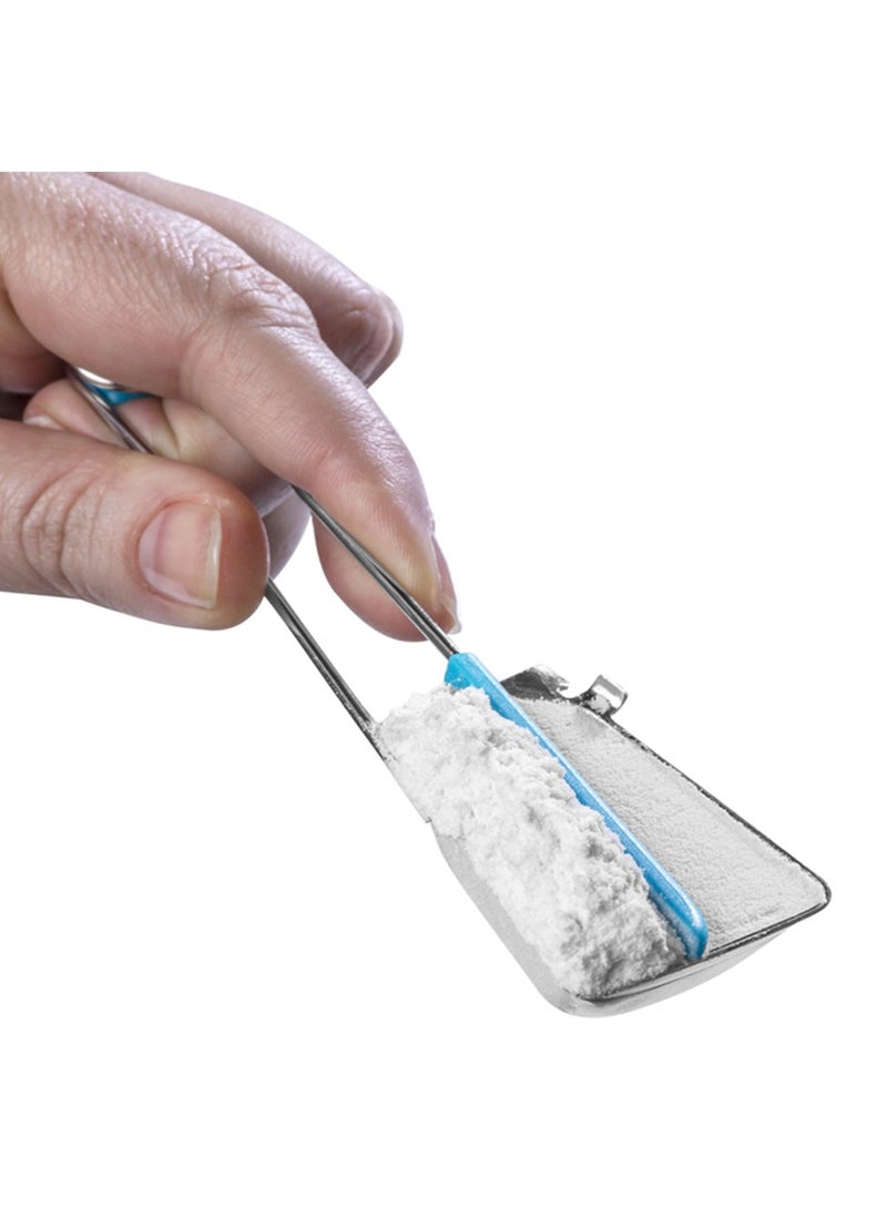 Dreamfarm Levoons Self-Levelling Measuring Spoon Set, Measures 1/4 Teaspoon to 1 Tablespoon, Pack of 4, Accurate, Easy to Use, Perfect for Cooking and Baking, Blue - Image 2