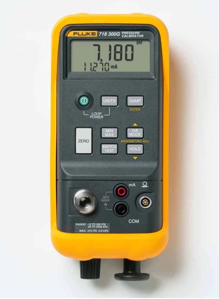 Fluke 718-300G Handheld Pressure Calibrator (300 PSI / 20 Bar) - Image 1