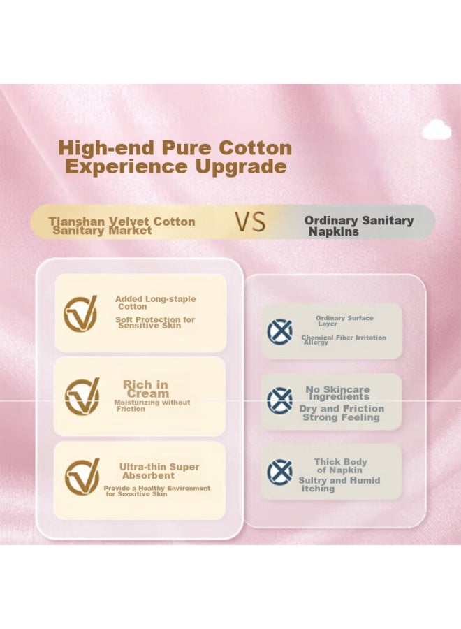 Space 7 Qidukongian Tianshan Cotton, Ultra-thin Pure Cotton Night Use 290mm Sanitary Napkins 15 Pieces - Image 3