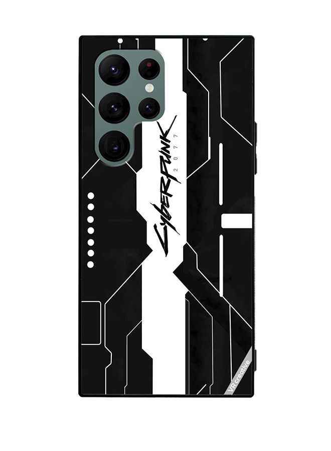 VR CREATIVE Protective Case Cover For Samsung Galaxy S22 Ultra 5G Cyberpunk Design Multicolour - Image 1