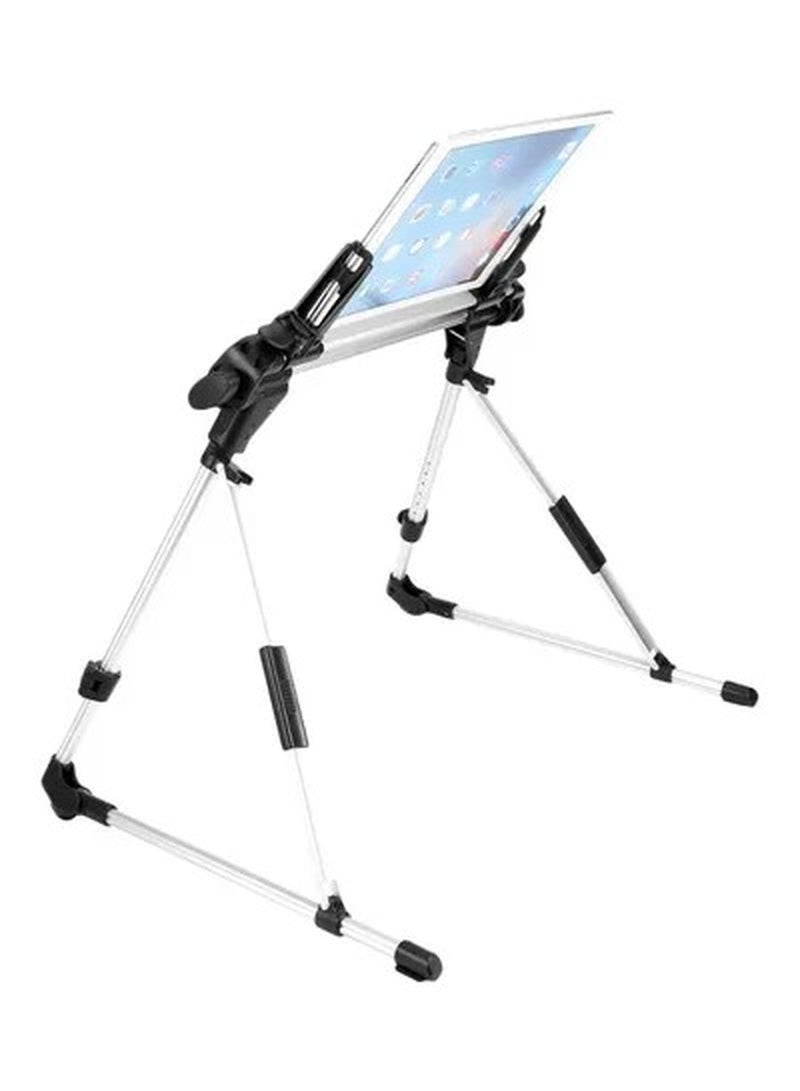 Foldable Tablet Mount For Apple iPad Silver/Black - Image 4