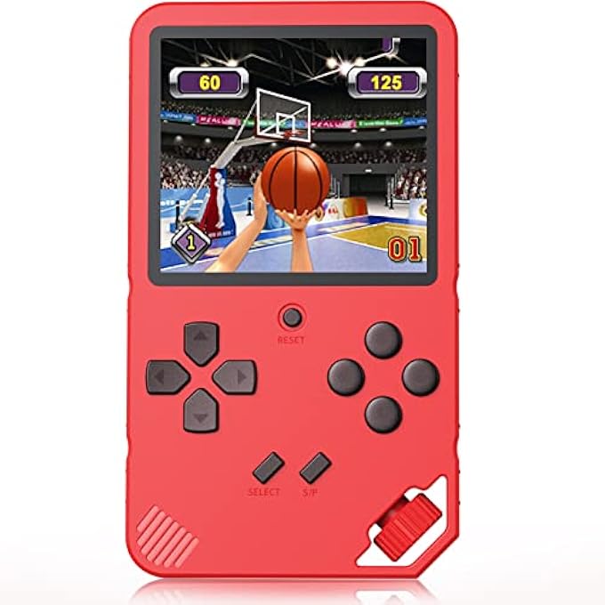 PORTABLE GAMES CONSOLE FOR CHILDREN ADULTS BUILT IN 220 WITH 16BIT EDUCATION CLASSIC VIDEO GAMES PLUG & PLAY AND 3.0 INCH LCD SYSTEM CONSOLES BIG BIRTHDAY SCREEN AND CHRISTMAS GIFT BLUE - Image 2