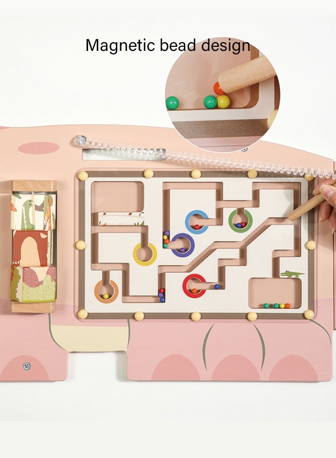 جساي تويز شكل التمساح المثير للاهتمام الخشب التعليم المبكر لعبة مجلس، ابدأ رحلة من الاكتشاف - Image 2