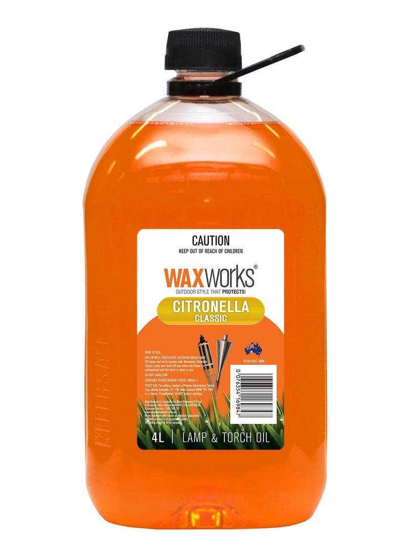 Waxworks Waxworks Classic Citronella Lamp & Torch Oil (4 L)  - Image 1
