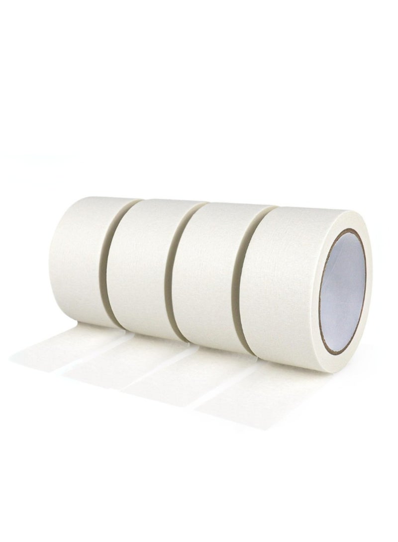 Generic Pack of 5 | White MaskingTape | Superior-Quality, Simple to Tear | Perfect for Painting, Crafts, DIY Tasks, Woodworking, Home Projects, and School Work | 2 Inches x 30 Yards per Roll  - Image 1