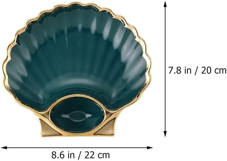 DOITOOL 2 pcs dumpling plate Sushi Plates cute serving plate dessert dish fruits plates chip plate with dip French Fries Plate salad japanese plates Dipping Bowl ceramics shell jewelry - Image 3