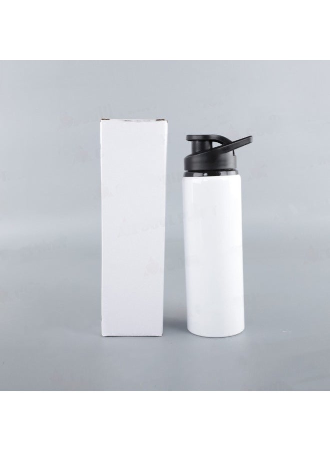 Big Mouth Capacity Aluminum Pot Creative Personality Printed Logo Blank Coating Cup Heat Transfer Sublimation Sports Kettle-Color:White With White Box Packaging-Capacity:500ml - Image 4
