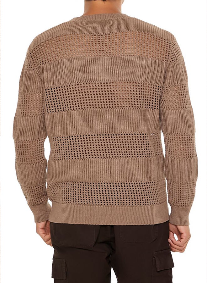FOREVER 21 Striped Crochet Sweater  - Image 3