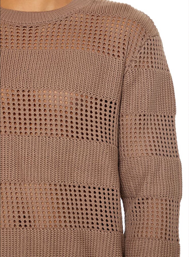 FOREVER 21 Striped Crochet Sweater  - Image 4