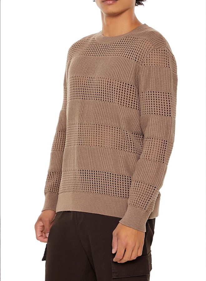 FOREVER 21 Striped Crochet Sweater  - Image 2