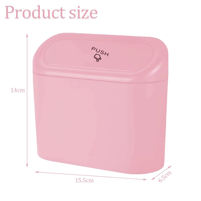 Tulsondai Car Trash Can, Mini Car Bin with Lid 2 Trash Bag Blue, Cute Car Accessories for Storage and Organizationï¼ŒSmall Trash Can for carï¼ŒBedroom and Office - Image 2