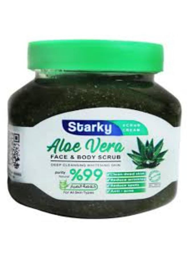 Starky Face And Body Scrub Aloe Vera Extract 300 ml 