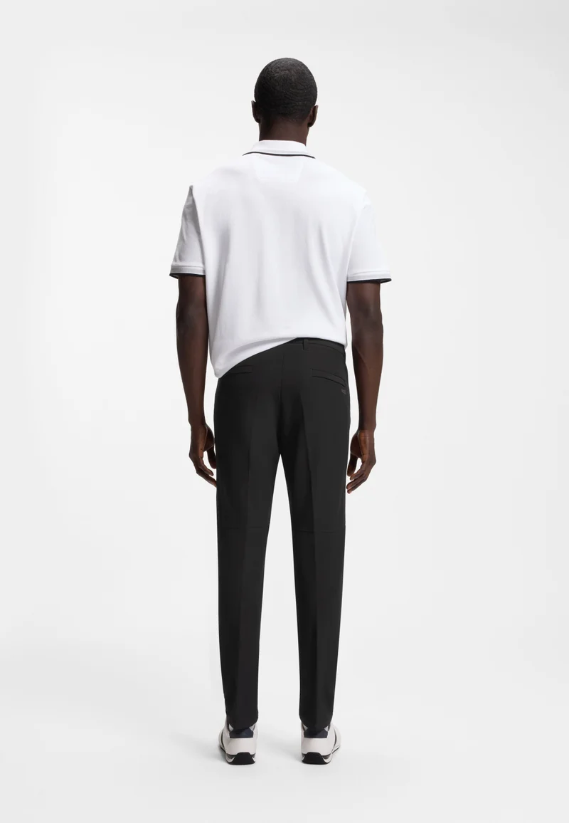بوس Slim-fit trousers in water-repellent stretch fabric