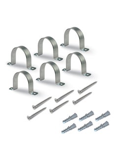 Duravel Duravel U Clamps Fastener Hanger Pipe Clamps Clip with Screw and plug, for Conduit Pipe Fixing Bracket and Support Water Pipe and Gas Pipe – 10 Pcs (3 Inch)  - Image 1