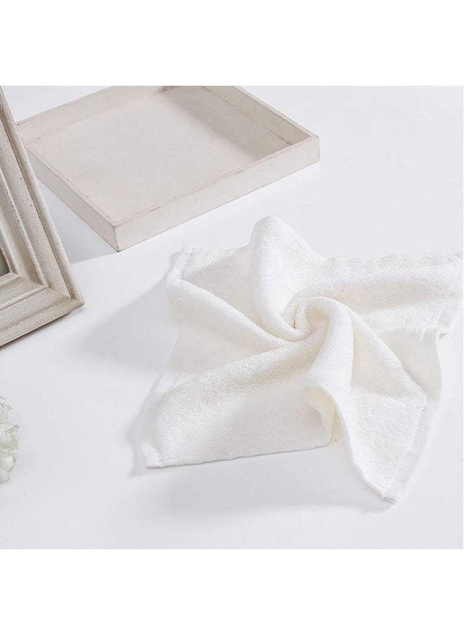 Foraineam Foraineam 15 Pack 10 x 10 inch Facial Washcloths Ultra Soft Bamboo Fiber Baby Bath Towels Face Cloths  - Image 2