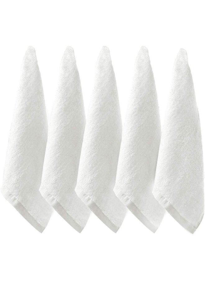 Foraineam Foraineam 15 Pack 10 x 10 inch Facial Washcloths Ultra Soft Bamboo Fiber Baby Bath Towels Face Cloths  - Image 1