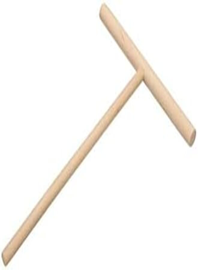 OR T Shape Wooden Rake Round Batter Pancake Crepe Spreader Kitchen Tool Kit DIY 