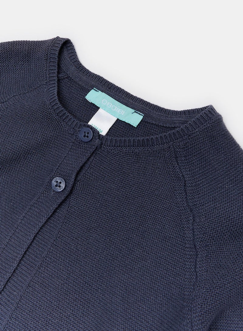 OBAIBI navy blue cardigan for Girls - Image 3
