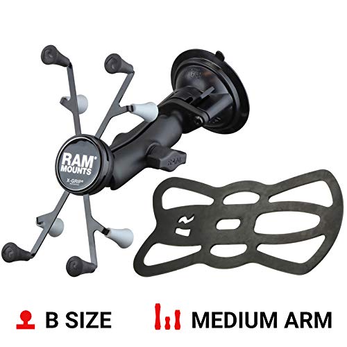 RAM Mounts RAM-B-166-UN8U X-Grip with RAM Twist-Lock Suction Cup Mount for 7"-8" Tablets with Medium Arm for Vehicle Windshields - Image 2