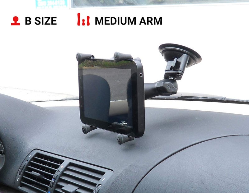 RAM Mounts RAM-B-166-UN8U X-Grip with RAM Twist-Lock Suction Cup Mount for 7"-8" Tablets with Medium Arm for Vehicle Windshields - Image 3
