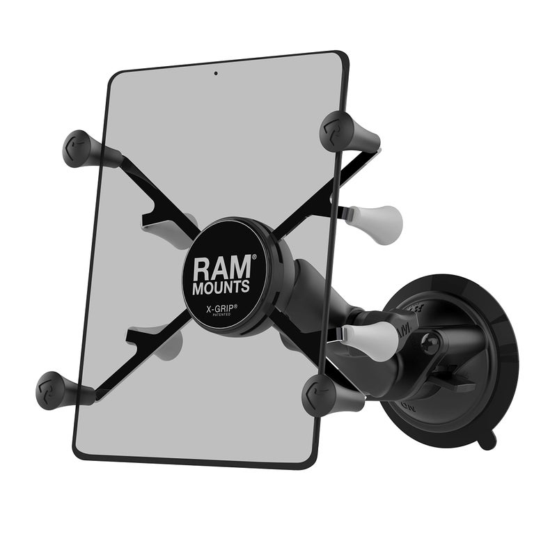 RAM Mounts RAM-B-166-UN8U X-Grip with RAM Twist-Lock Suction Cup Mount for 7"-8" Tablets with Medium Arm for Vehicle Windshields - Image 1