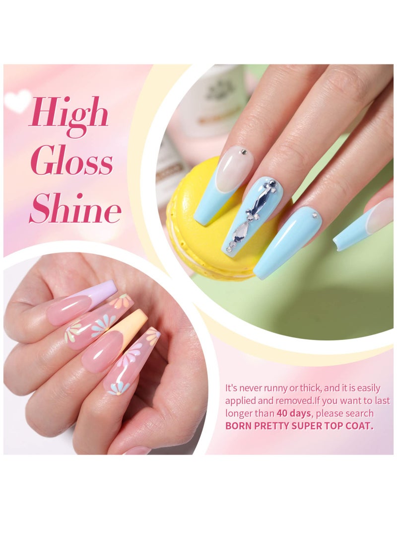 Excefore Gel Nail Polish Set 6PCS, Pastel Spring Summer Gel Polish Macaron Candy Sweet Color Gel Polish Soft Pink Yellow Purple Blue Green Colors Collection Nail Art Gift Box 10ML - Image 4