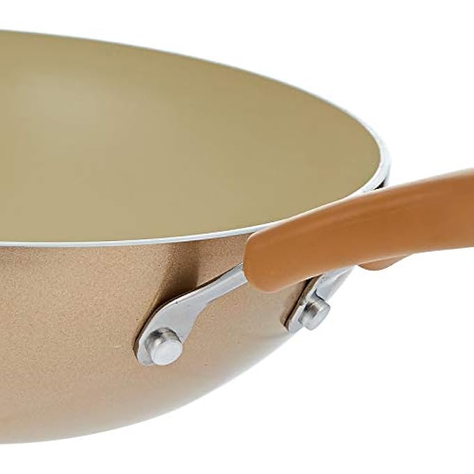 MEYER Cushion Smart NonStick Wok 26 Cm  Cushioned Surface Stir Frying Pan  Beige  My16875 - Image 3