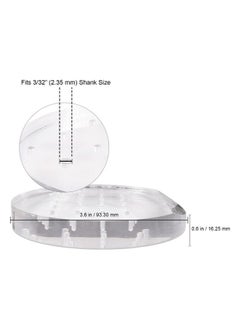 Pana Nail Drill Bit Holder Stand Display Organizer- Dust Proof Storage Container Box Case Tools For Home Use Or Nail Salon - (24 Holes, Round (Clear))  - Image 2