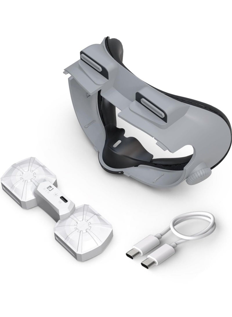 Face Pad Cooling Fan for Meta Quest 3, Air Circulation Face Cushion Replacement, Prevent Lens Fogging and Relieve Hot Air - Image 1