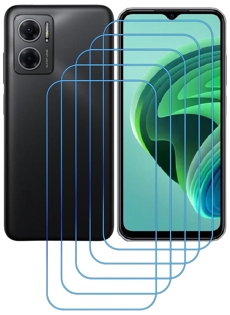 ACLIX 5 Pieces Antistatic ESD Dustproof Premium Quality High Definition Clear Tempered Glass Screen Protector Designed For Xiaomi Redmi Note 11E - Image 1