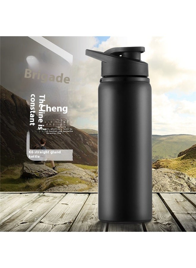 yongsheng Stainless Steel Water Bottle Black 7.2x22.8cm，Water Bottles Bulk for Travel Camping Gym Hiking Fishing(Black)  - Image 3
