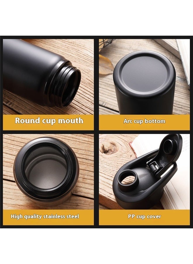 yongsheng Stainless Steel Water Bottle Black 7.2x22.8cm，Water Bottles Bulk for Travel Camping Gym Hiking Fishing(Black)  - Image 4