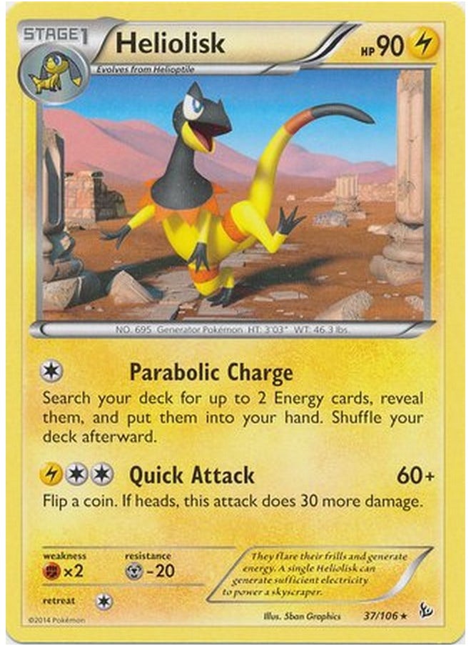 Pokemon Pokemon - Heliolisk (37/106) - Theme Deck Exclusives - Cracked Ice Holo 