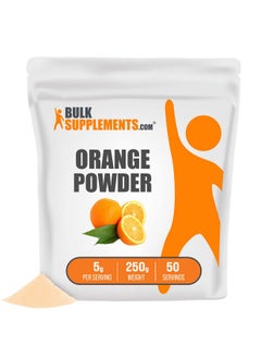 BULKSUPPLEMENTS.COM Orange Powder Sugar Free Electrolyte Powder Water Flavoring Sugar Free Orange Powder (250 Grams 8.8 Oz)  - Image 1