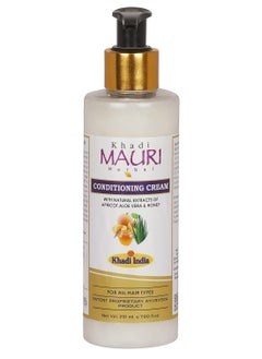 Khadi Mauri Herbal Conditioning Cream Shampoo For Dry & Damaged Hair Treatment & Deep Natural Conditioning, 210 Ml  - Image 1