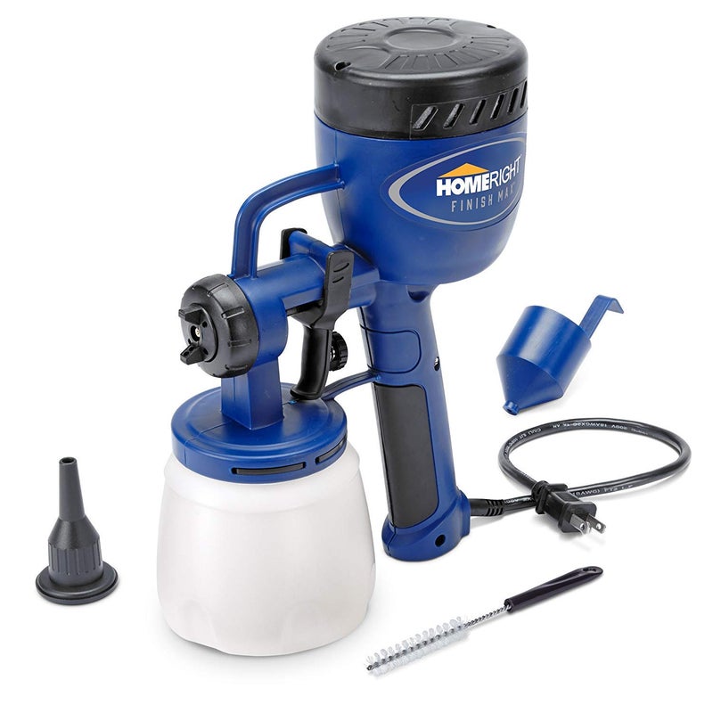 HomeRight C800766, C900076 Finish Max Paint Sprayer HVLP Electric Spray Gun, 1 Nozzle Sprays All, Superior Brass Tip, 3 Spray Patterns - Image 1
