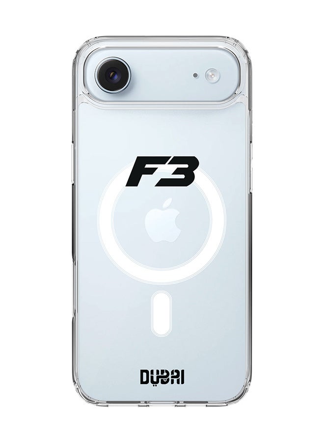 Stylizedd Classic Clear MagSafe Case for iPhone 17 Air , Hybrid Soft Case Flexible Edges Anti Drop TPU PC Gel Thin Transparent Cover [ Designed for iPhone 17 Air ] -  Faz3 Dubai White