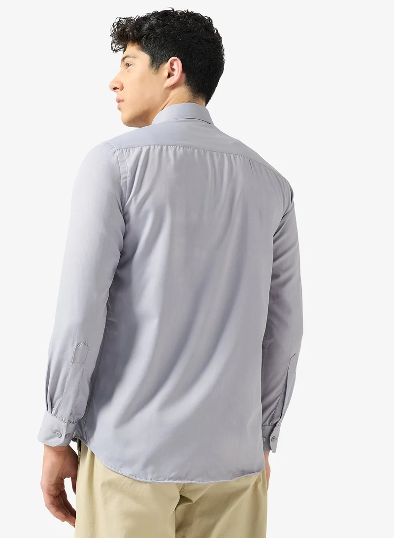 Robert Wood Men Plain Cotton Shirt