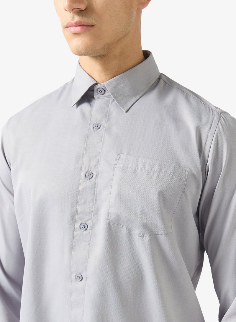Robert Wood Men Plain Cotton Shirt - Image 5