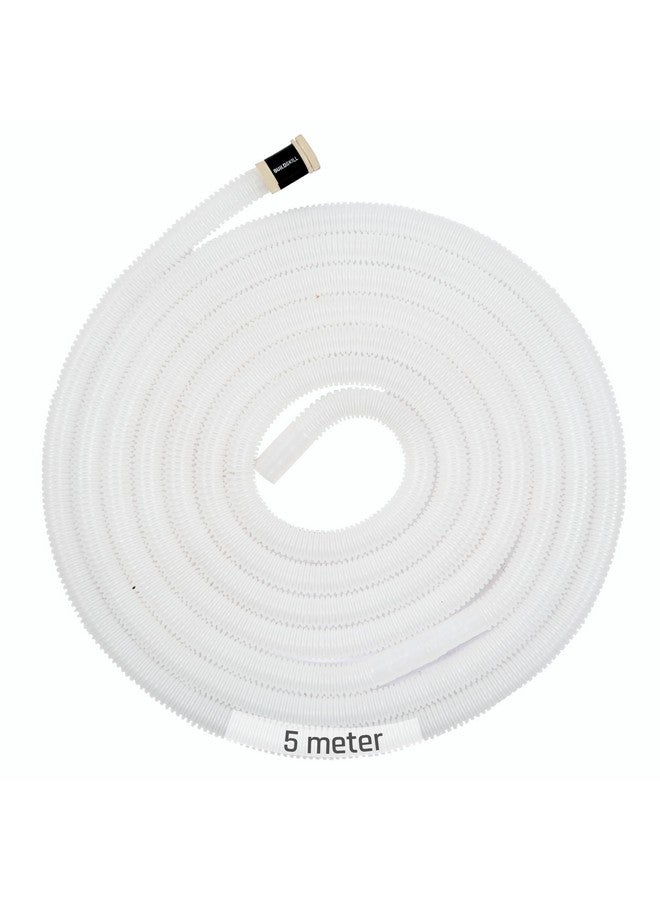 BUILDSKILL بيلد سكيل 5م أنبوب تصريف شفاف لمكيف الهواء المنفصل ومكيف الهواء النافذة، أنبوب تصريف مياه مكيف الهواء المتين، أنبوب تصريف مياه مخرج مكيف الهواء المرن، غلاف أنبوب مكيف الهواء المقاوم للتسرب، ملحقات مكيف الهواء سهلة التركيب - Image 1