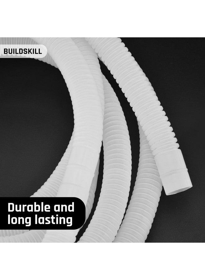 BUILDSKILL بيلد سكيل 5م أنبوب تصريف شفاف لمكيف الهواء المنفصل ومكيف الهواء النافذة، أنبوب تصريف مياه مكيف الهواء المتين، أنبوب تصريف مياه مخرج مكيف الهواء المرن، غلاف أنبوب مكيف الهواء المقاوم للتسرب، ملحقات مكيف الهواء سهلة التركيب - Image 3