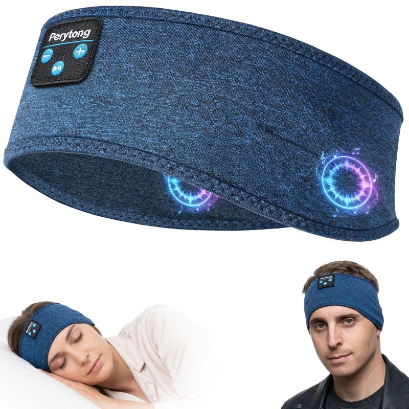 Perytong Sleep Headphones Wireless, Bluetooth Sports Headband Headphones with Ultra-Thin HD Stereo Speakers Perfect for Sleeping,Workout,Jogging,Yoga,Insomnia, Air Travel, Meditation (Deep Teal) - Image 1